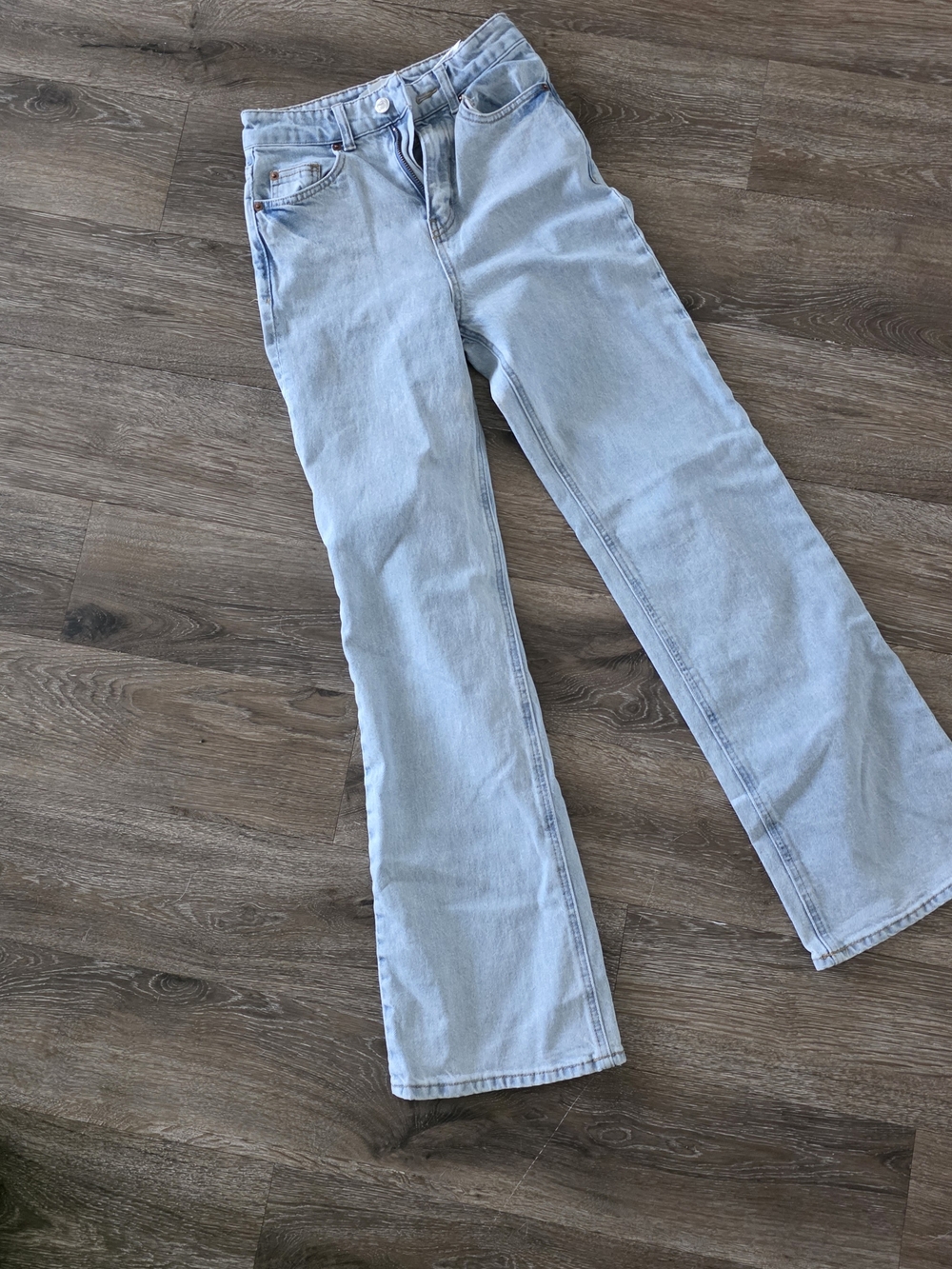 H&M Light Blue Straight Leg Jeans